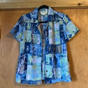 Donn Kenny funky colorful button up